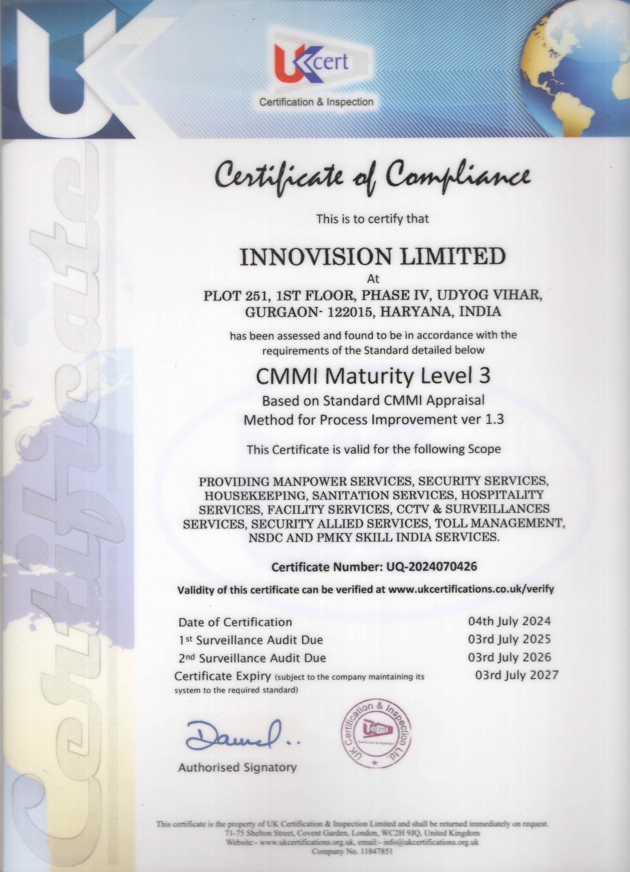 CMMI Maturity Level 3